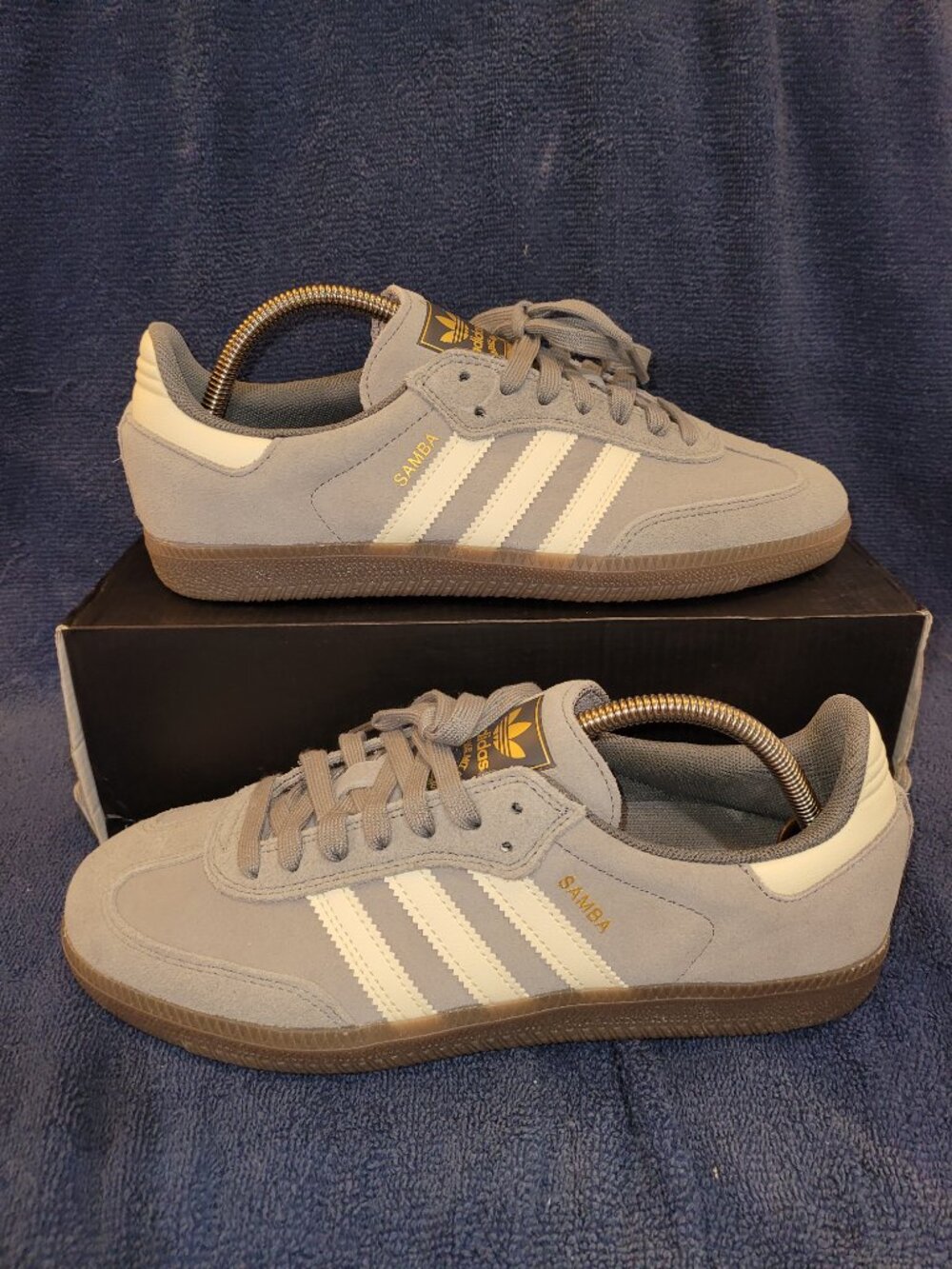 Adidas Samba Men's Size 9 ADV Edition Grey Cream White Sneakers HQ7541 (#2522)